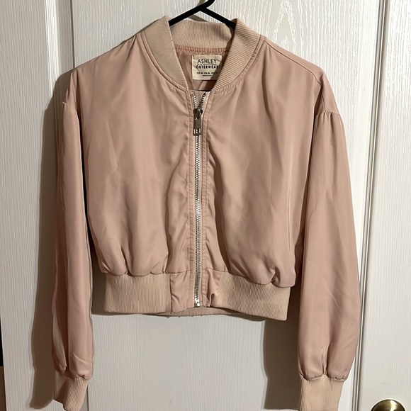 Ashleigh outerwear blush zip up jacket - Picture 1 of 8
